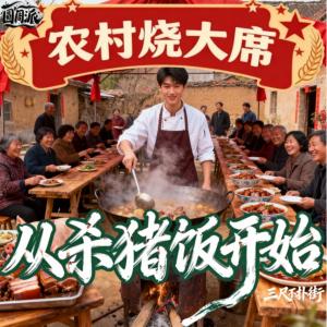 农村烧大席，从杀猪饭开始