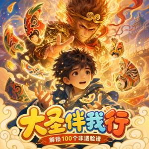 大圣伴我行:解锁100个非遗脸谱有声小说